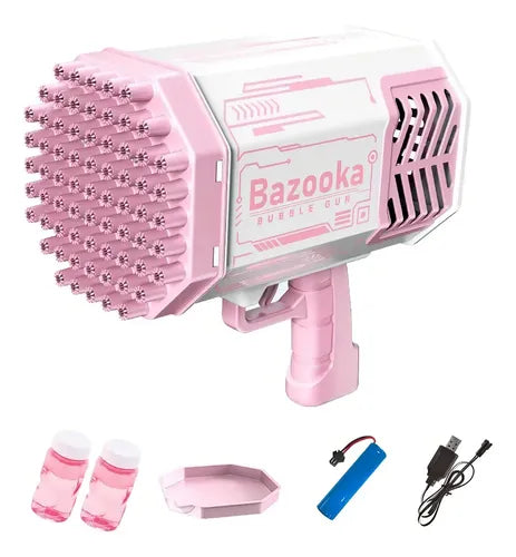 Pistola Bazuca De Burbujas Recargable 69