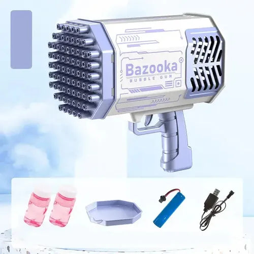 Pistola Bazuca De Burbujas Recargable 69